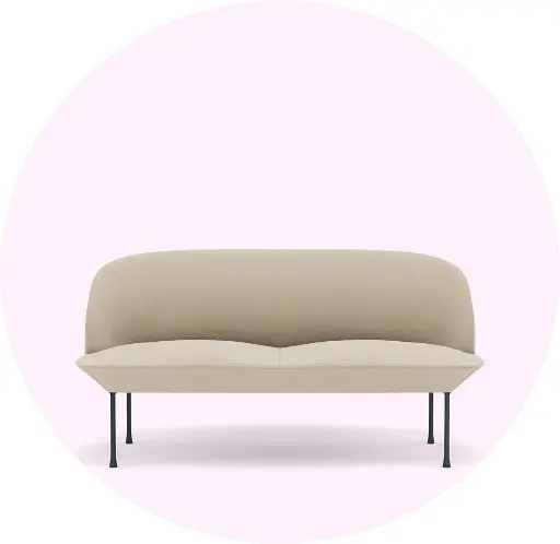 [MUUT0302] Canapé 2 places Oslo (Muuto) - Accueil
