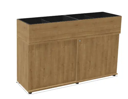Meuble avec jardinière - Open space