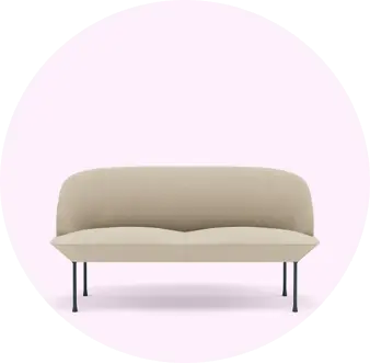 [MUUT0241] Muuto - Oslo Canapé 2 places - Espace convivialité