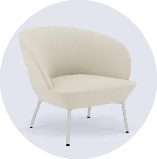 [MUUT0240] Muuto - Oslo Fauteuil lounge  - Espace convivialité